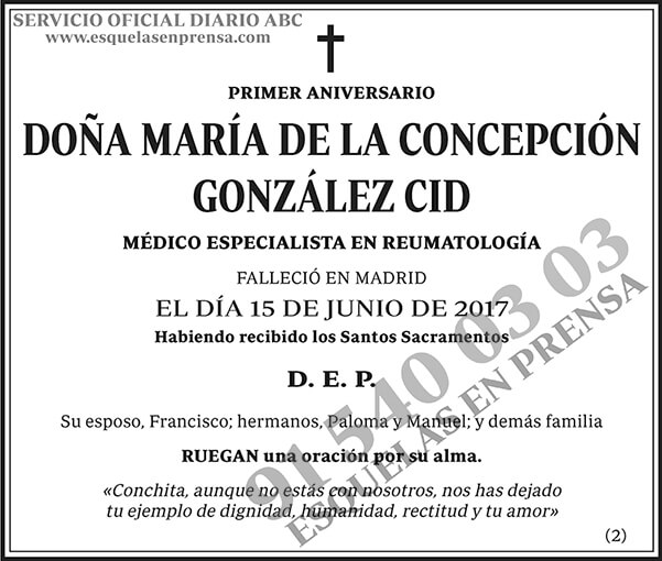 María de la Concepción González Cid